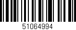 Código de barras (EAN, GTIN, SKU, ISBN): '51064994'