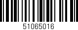 Código de barras (EAN, GTIN, SKU, ISBN): '51065016'