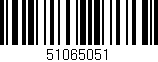 Código de barras (EAN, GTIN, SKU, ISBN): '51065051'