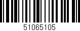 Código de barras (EAN, GTIN, SKU, ISBN): '51065105'