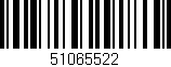 Código de barras (EAN, GTIN, SKU, ISBN): '51065522'
