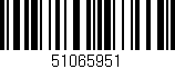 Código de barras (EAN, GTIN, SKU, ISBN): '51065951'
