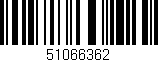 Código de barras (EAN, GTIN, SKU, ISBN): '51066362'