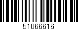 Código de barras (EAN, GTIN, SKU, ISBN): '51066616'