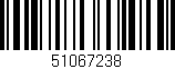 Código de barras (EAN, GTIN, SKU, ISBN): '51067238'