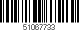 Código de barras (EAN, GTIN, SKU, ISBN): '51067733'