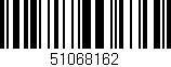 Código de barras (EAN, GTIN, SKU, ISBN): '51068162'