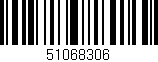 Código de barras (EAN, GTIN, SKU, ISBN): '51068306'