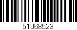 Código de barras (EAN, GTIN, SKU, ISBN): '51068523'