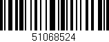 Código de barras (EAN, GTIN, SKU, ISBN): '51068524'