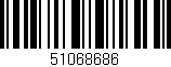 Código de barras (EAN, GTIN, SKU, ISBN): '51068686'
