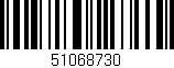 Código de barras (EAN, GTIN, SKU, ISBN): '51068730'