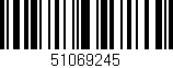 Código de barras (EAN, GTIN, SKU, ISBN): '51069245'