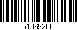 Código de barras (EAN, GTIN, SKU, ISBN): '51069260'