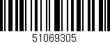 Código de barras (EAN, GTIN, SKU, ISBN): '51069305'
