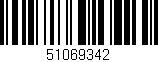 Código de barras (EAN, GTIN, SKU, ISBN): '51069342'
