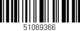 Código de barras (EAN, GTIN, SKU, ISBN): '51069366'