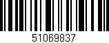Código de barras (EAN, GTIN, SKU, ISBN): '51069837'