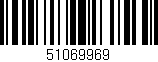 Código de barras (EAN, GTIN, SKU, ISBN): '51069969'