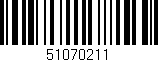 Código de barras (EAN, GTIN, SKU, ISBN): '51070211'