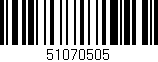 Código de barras (EAN, GTIN, SKU, ISBN): '51070505'