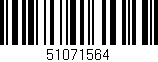 Código de barras (EAN, GTIN, SKU, ISBN): '51071564'