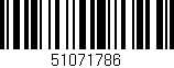 Código de barras (EAN, GTIN, SKU, ISBN): '51071786'