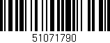 Código de barras (EAN, GTIN, SKU, ISBN): '51071790'