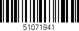 Código de barras (EAN, GTIN, SKU, ISBN): '51071941'