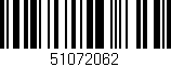 Código de barras (EAN, GTIN, SKU, ISBN): '51072062'