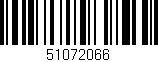 Código de barras (EAN, GTIN, SKU, ISBN): '51072066'