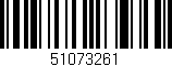 Código de barras (EAN, GTIN, SKU, ISBN): '51073261'