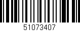 Código de barras (EAN, GTIN, SKU, ISBN): '51073407'