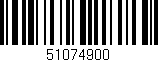 Código de barras (EAN, GTIN, SKU, ISBN): '51074900'
