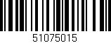 Código de barras (EAN, GTIN, SKU, ISBN): '51075015'