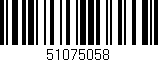 Código de barras (EAN, GTIN, SKU, ISBN): '51075058'