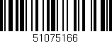 Código de barras (EAN, GTIN, SKU, ISBN): '51075166'