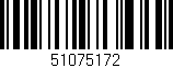 Código de barras (EAN, GTIN, SKU, ISBN): '51075172'