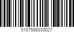 Código de barras (EAN, GTIN, SKU, ISBN): '5107588333027'