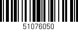 Código de barras (EAN, GTIN, SKU, ISBN): '51076050'
