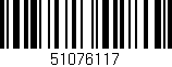 Código de barras (EAN, GTIN, SKU, ISBN): '51076117'