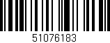 Código de barras (EAN, GTIN, SKU, ISBN): '51076183'
