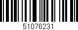 Código de barras (EAN, GTIN, SKU, ISBN): '51076231'
