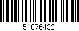 Código de barras (EAN, GTIN, SKU, ISBN): '51076432'