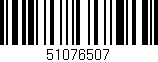 Código de barras (EAN, GTIN, SKU, ISBN): '51076507'