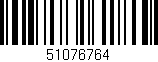 Código de barras (EAN, GTIN, SKU, ISBN): '51076764'