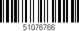 Código de barras (EAN, GTIN, SKU, ISBN): '51076766'