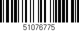 Código de barras (EAN, GTIN, SKU, ISBN): '51076775'