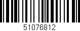 Código de barras (EAN, GTIN, SKU, ISBN): '51076812'