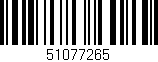 Código de barras (EAN, GTIN, SKU, ISBN): '51077265'